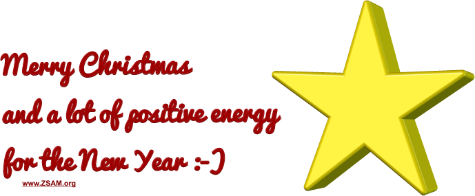 MERRY CHRISTMAS and a lot of positive energy for the NEW YEAR :-)