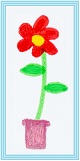 drawn flower